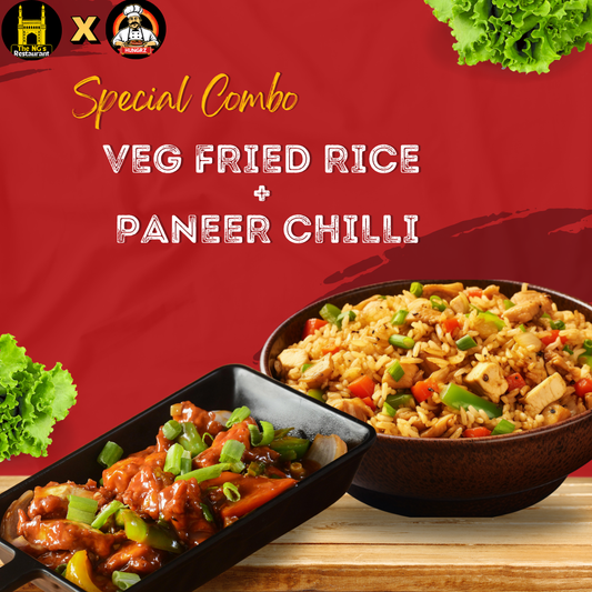 Veg Fried Rice + Paneer Chilli